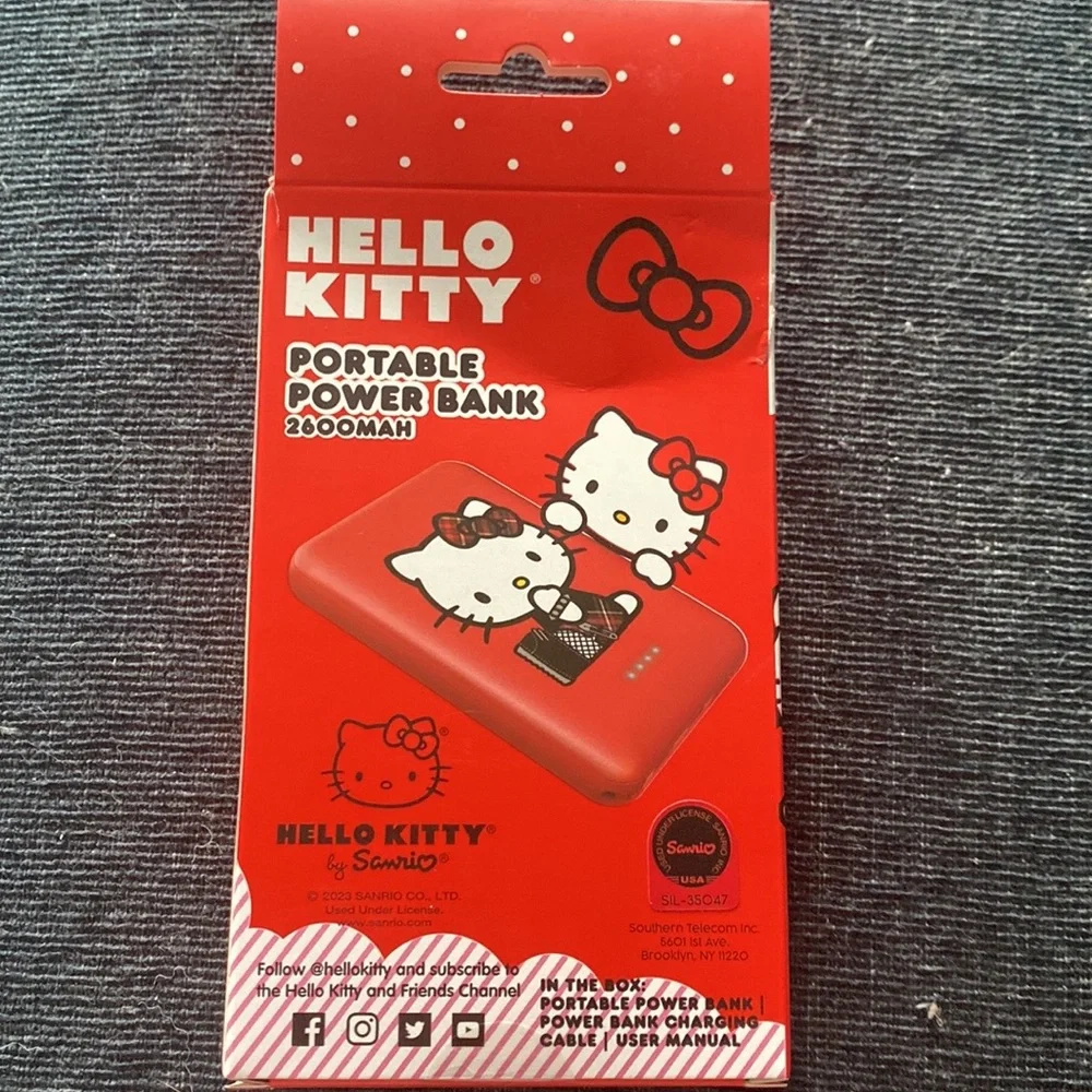 Hello Kitty Portable Powerbank Charger 2600mah